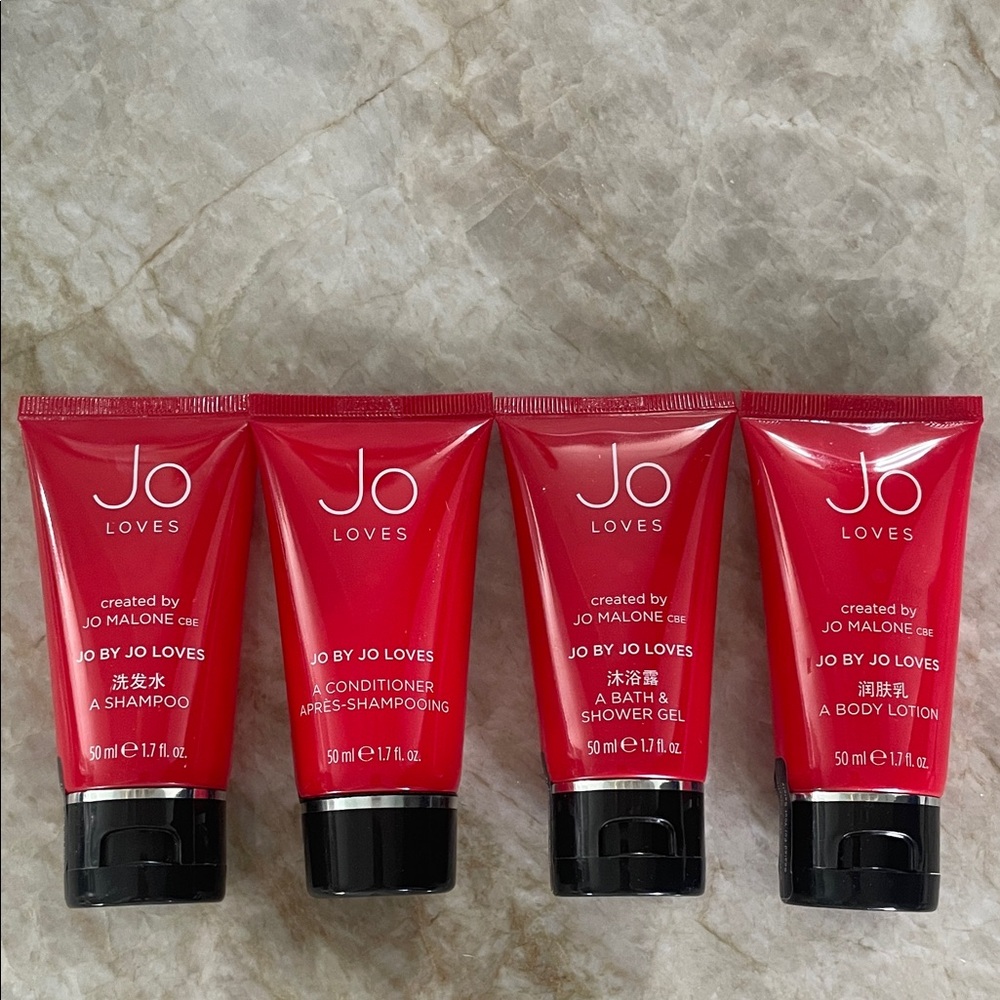 JO MALONE! RARE EXCLUSIVE TRAVEL SIZE! SHAMPOO/CONDITIONER/BODY WASH/BODY LOTION